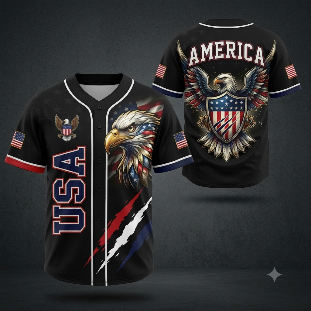250th Anniversary Baseball Jersey Shirt, 1776-2026 Patriotic USA Jersey-EV