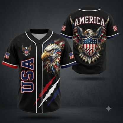 250th Anniversary Baseball Jersey Shirt, 1776-2026 Patriotic USA Jersey-EV