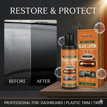 🎁All-in-One Auto Restorer for Trim, Tire & Dashboard. One Wipe Renew & Long Last Protection-EQ