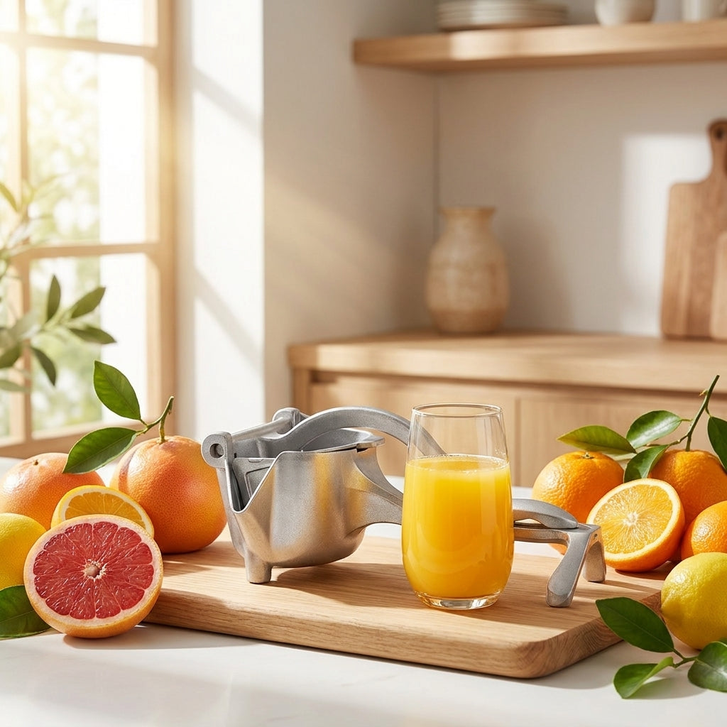 💖🍋Squeeze the Day: Premium Manual Citrus Press for 100% Pure, ☀️🍊Cold-Pressed Morning Juice🛑-BP