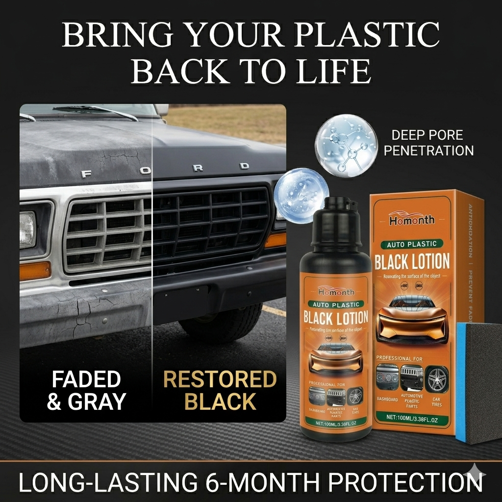 🎁All-in-One Auto Restorer for Trim, Tire & Dashboard. One Wipe Renew & Long Last Protection-EQ