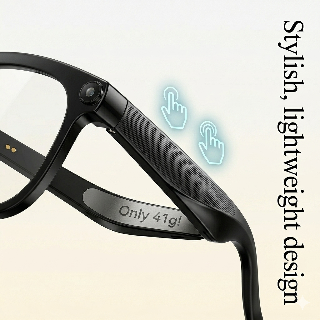 ✈️Wayfarer Smart Vision:  👓Where Iconic Style Meets Next-Gen AI Technology🔥-BP
