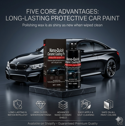 🔥🔥Hot Sale 49% OFF!!⚡Ceramic Coating Pro for automobiles | Instant Shine & Waterless Protection-FO