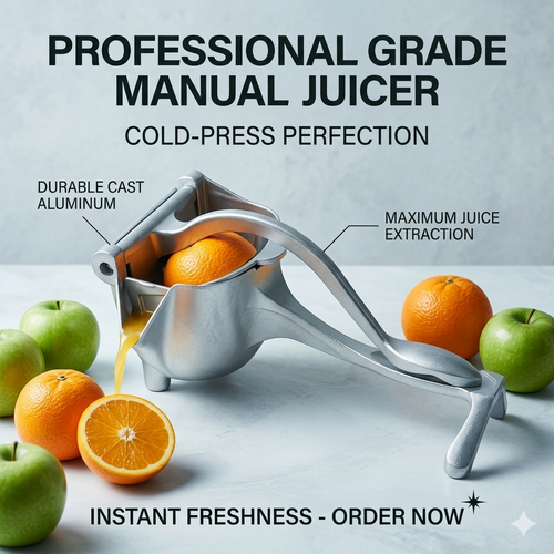 💖🍋Squeeze the Day: Premium Manual Citrus Press for 100% Pure, ☀️🍊Cold-Pressed Morning Juice🛑-BP