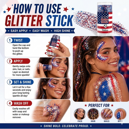 Be the Spark at the Party! ✨ The Ultimate 4th of July Glitter Stick.🎇-BP