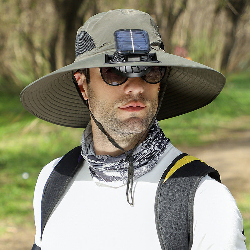 🔥Outdoor Cooling Fan Hat 🎁 Perfect Father's Day Gift-EQ