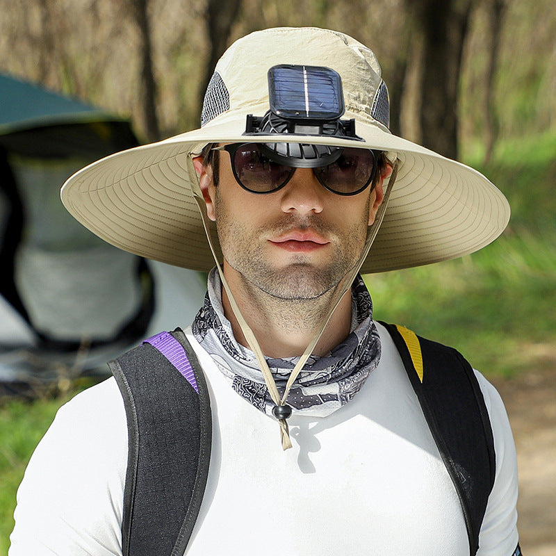 🔥Outdoor Cooling Fan Hat 🎁 Perfect Father's Day Gift-EQ