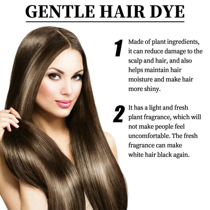 🏆Botanical-Infused Hair Color Cream🌿Gentle, Damage-Free & Long-Lasting Gray Coverage-EQ