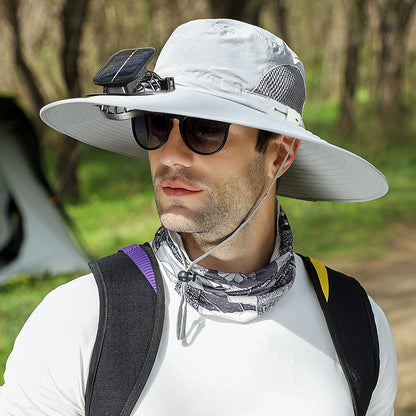 🔥Outdoor Cooling Fan Hat 🎁 Perfect Father's Day Gift-EQ