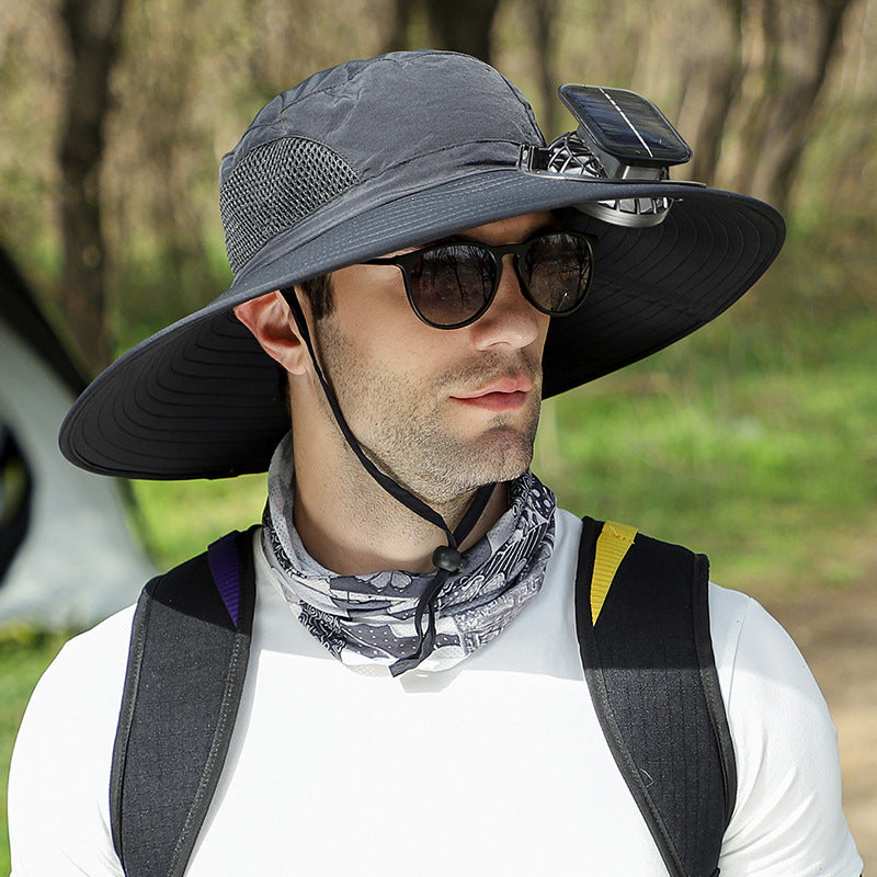 🔥Outdoor Cooling Fan Hat 🎁 Perfect Father's Day Gift-EQ