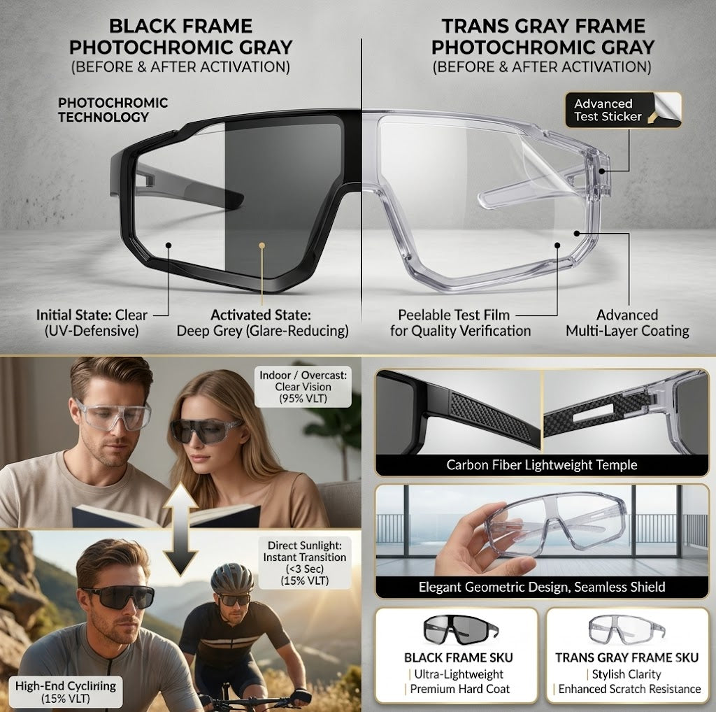 🕶️Photochromic Goggles | UV Protection for Day & Night Riding-EV