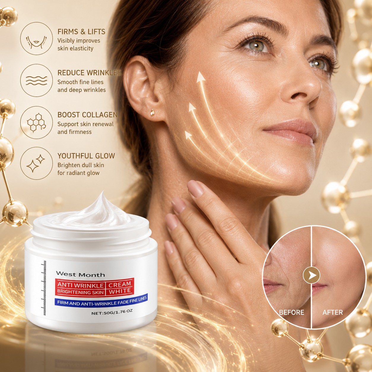 🔥Deep hydration and wrinkle repair for a youthful glow overnight.-EQ