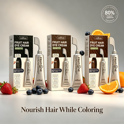 🏆Botanical-Infused Hair Color Cream🌿Gentle, Damage-Free & Long-Lasting Gray Coverage-EQ