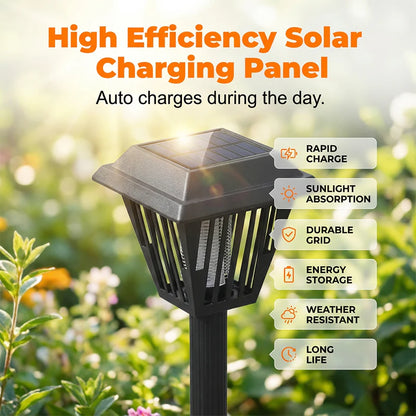 🦟❌Solar-Powered Mosquito Killer Lamp☀️Auto Charges During the Day 💧Durable & Waterproof-EQ