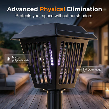 🦟❌Solar-Powered Mosquito Killer Lamp☀️Auto Charges During the Day 💧Durable & Waterproof-EQ